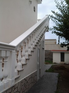 Realizzazione balustra per scala